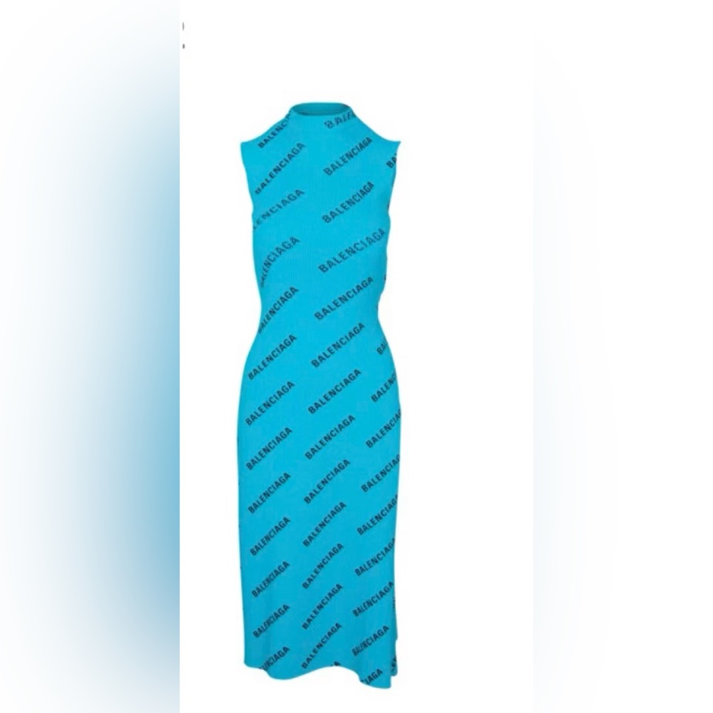 Long Balenciaga Printed Dress